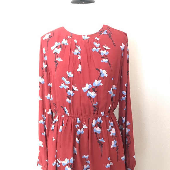LOFT New Red Floral Dress - Picture 4 of 6